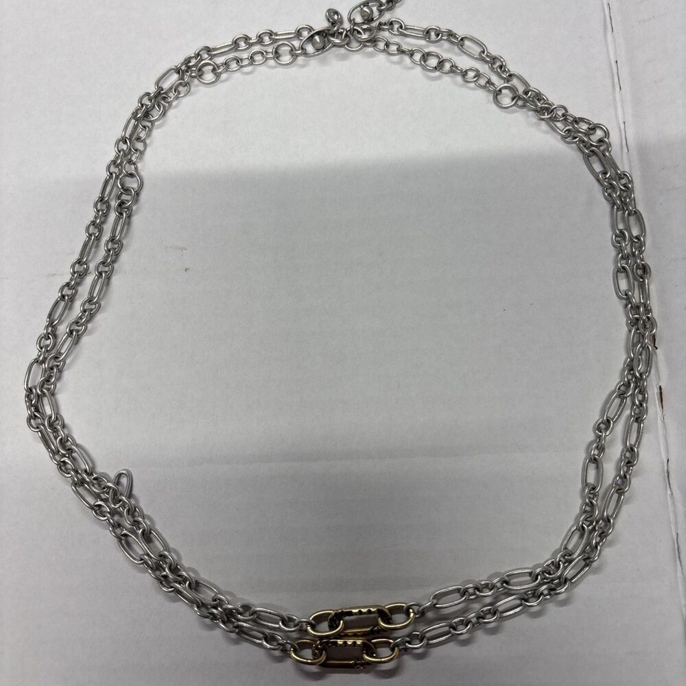 CABi Jewelry Lot 4 Gold Tone Necklaces Layered Statement Minimalist Bundle - Picture 4 of 16